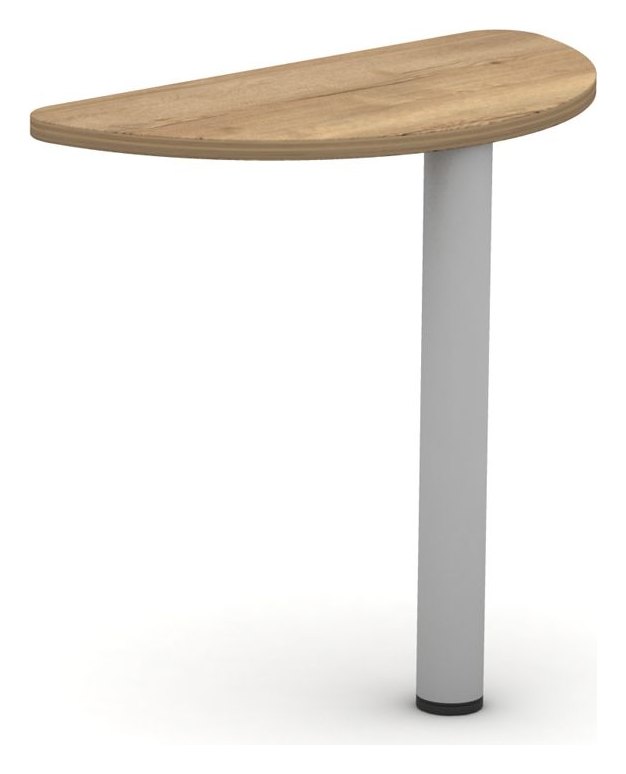 Mason Contrax2 D-End Desk Extension, black frame