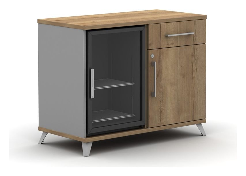 Mason Credenza with Drawer and Fridge Space