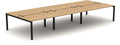 Mason ESP 6 Person Bench Desk, black frame