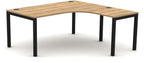 Mason ESP Radial Corner Desk, black frame