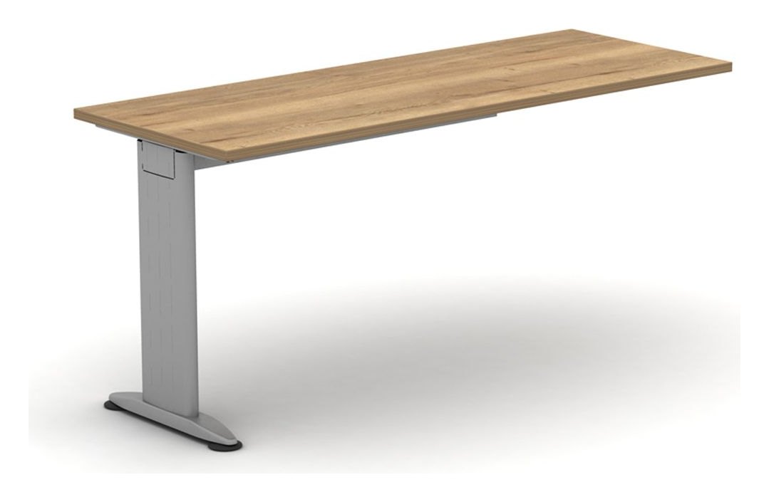 Mason K2C Connecting Return Desk, silver frame