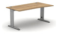 Mason K2C Flare Desk, silver frame