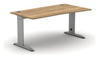 Mason K2C Flare Desk, silver frame