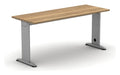 Mason K2C Freestanding Return Desk, silver frame