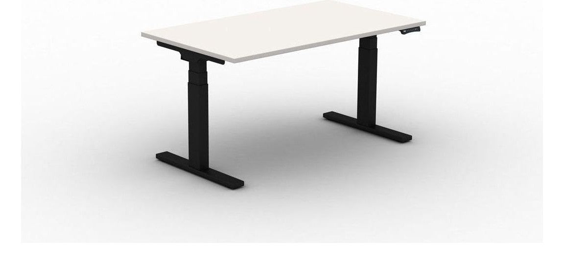 Mason Move Lite Sit Stand Desk, black frame