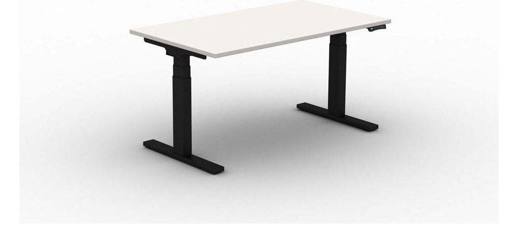 Mason Move3 Sit Stand Desk, black frame