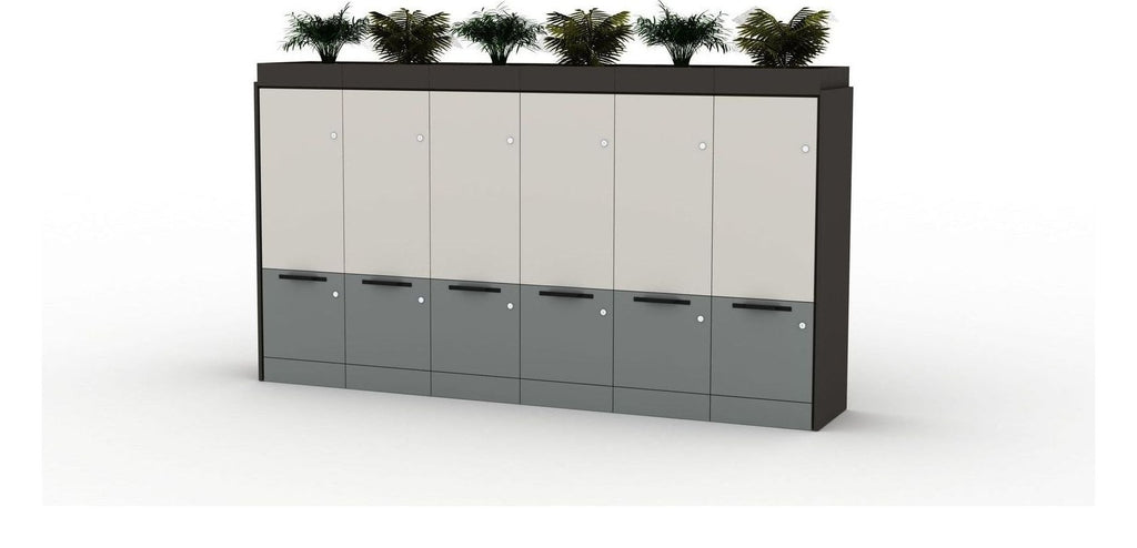 Mason Nomad 6 Wide Lockers with Drawers