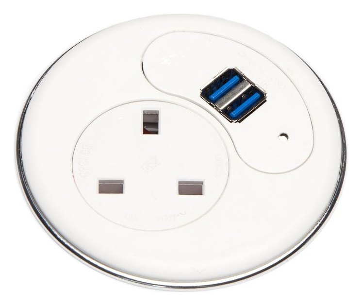 Mason Pluto Above Desk Port Hole Power Module