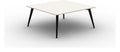 Mason Pyramid Steel Conference Table, black frame