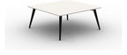Mason Pyramid Steel Conference Table, black frame