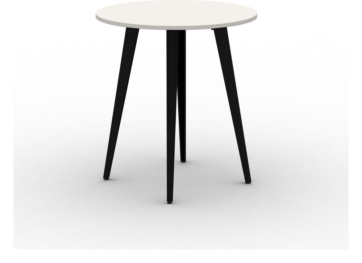 Mason Pyramid Steel Poseur Circular Table, black frame