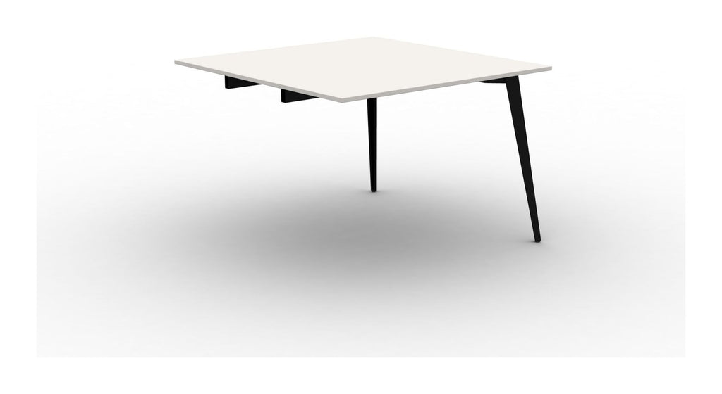 Mason Pyramid Steel Poseur Conference Table End Module, black frame