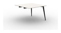 Mason Pyramid Steel Poseur Conference Table End Module, black frame