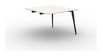 Mason Pyramid Steel Poseur Conference Table End Module, black frame