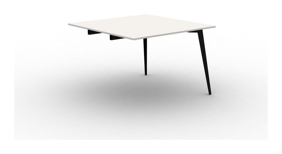 Mason Pyramid Steel Poseur Conference Table End Module, black frame