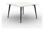 Mason Pyramid Steel Poseur Conference Table, black frame