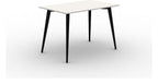 Mason Pyramid Steel Poseur Rectangular Table, black frame