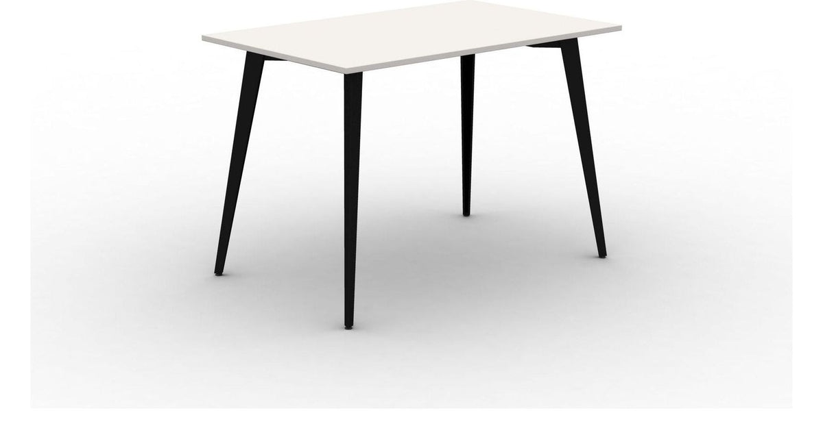 Mason Pyramid Steel Poseur Rectangular Table, black frame