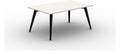Mason Pyramid Steel Rectangular Meeting Table, black frame