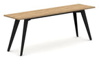 Mason Pyramid Steel Square Corner Console Table, black frame
