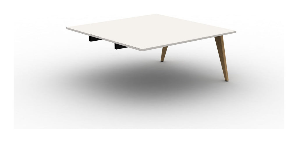 Mason Pyramid Wood Conference Table Add on Module, oak frame