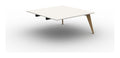 Mason Pyramid Wood Conference Table End Module, oak frame
