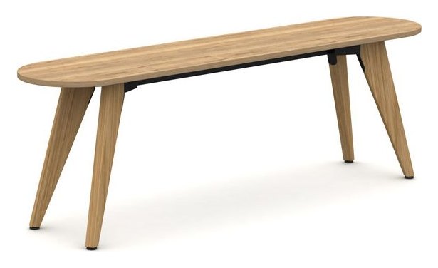 Mason Pyramid Wood Double D End Console Table, oak frame