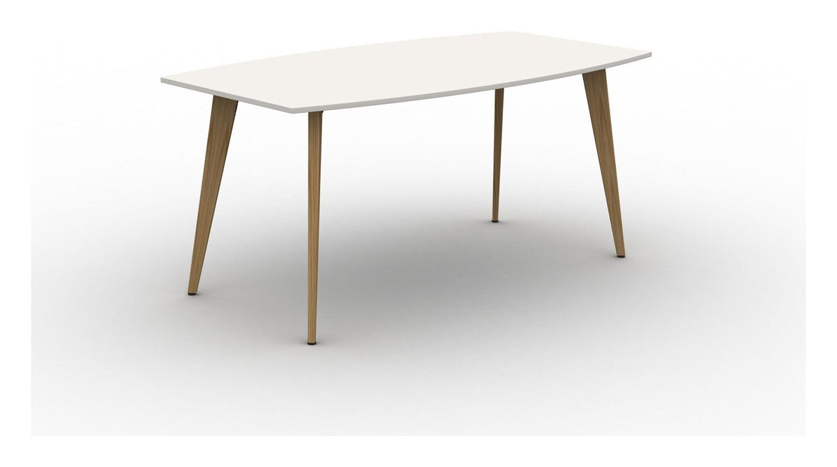 Mason Pyramid Wood Poseur Barrel Table, oak frame