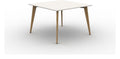 Mason Pyramid Wood Poseur Conference Table, oak frame