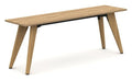 Mason Pyramid Wood Square Corner Console Table, oak frame