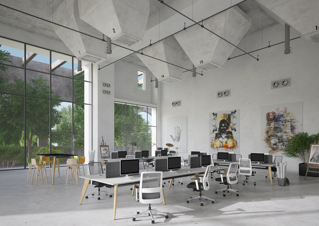 Mason Pyramid Wood range, in an office