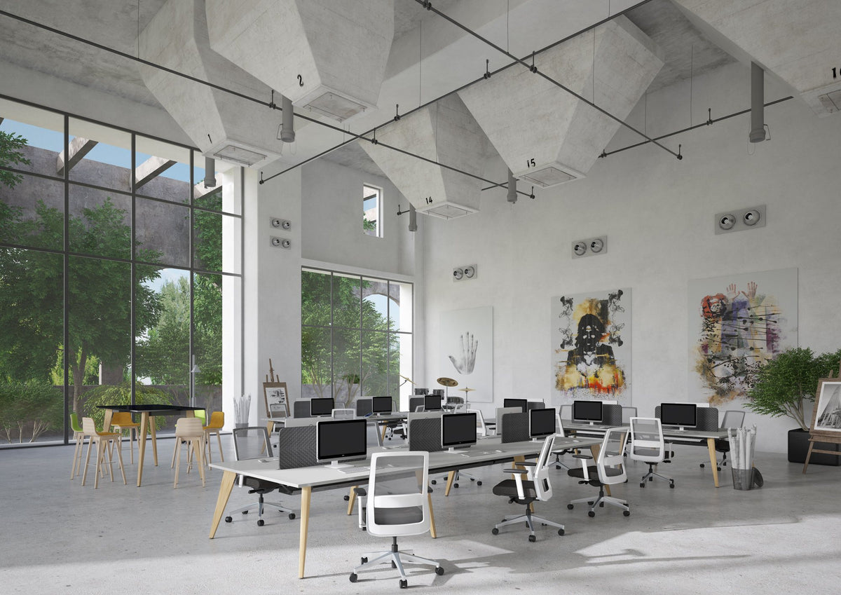 Mason Pyramid Wood range, in an office