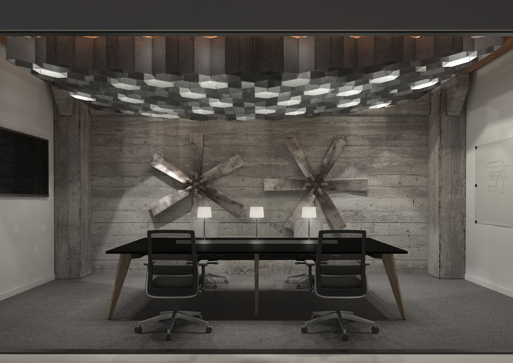 Mason Pyramid Wood range, in an office