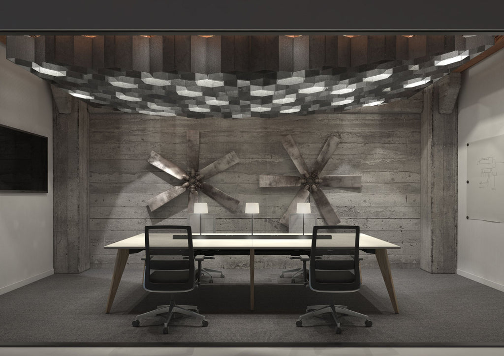 Mason Pyramid Wood range, in an office