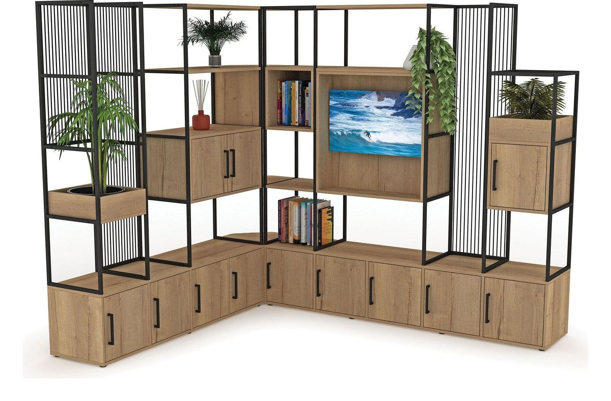 Mason Scala Corner Shelving with Media Unit
