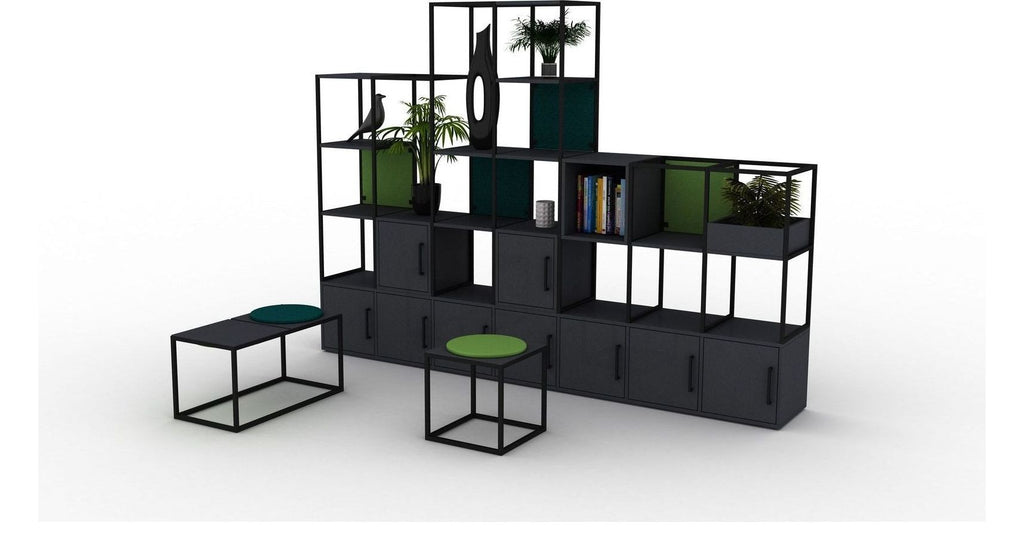 Mason Scala Shelving with Fabric Panels