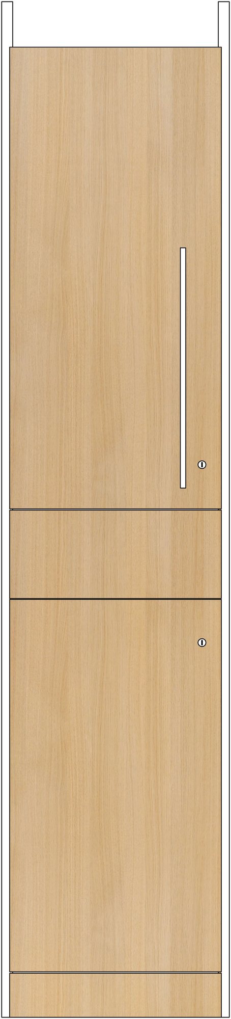 Mason Storage Wall 500 Recycling Unit, left hand frame