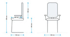 Mason Touch Cantilever Visitor Chair measurements
