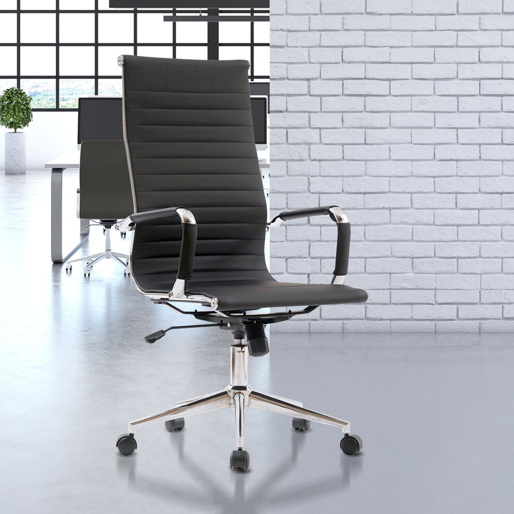 Maura High Back Leather Executive Office Chair, view 5