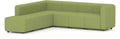 Mawsley l-shaped corner sofa, chaise end, left arm, in era endurance
