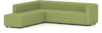 Mawsley l-shaped corner sofa, chaise end, left arm, in era endurance