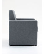 Melody Fabric Sofa, smoke grey, 1 seater