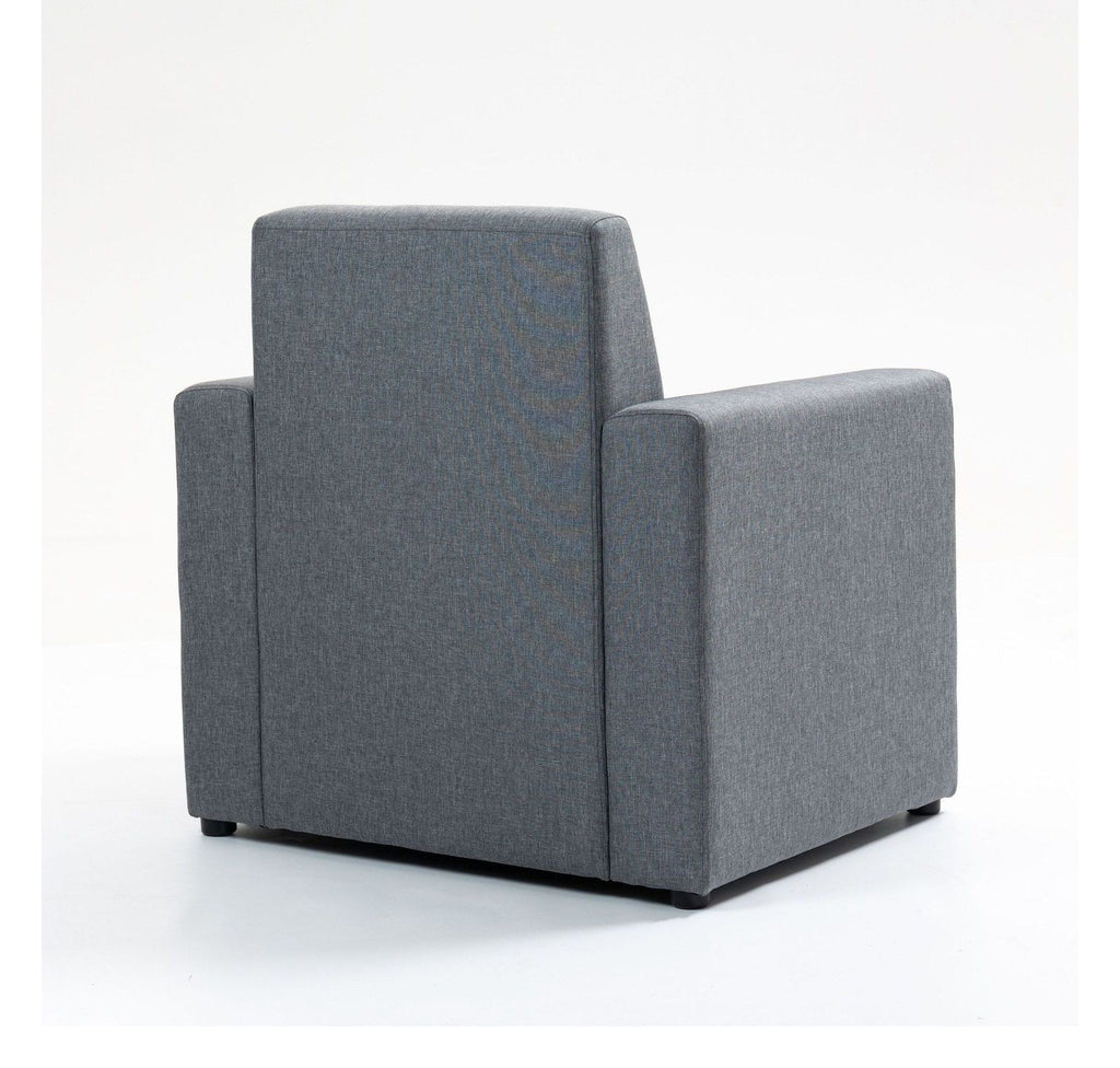 Melody Fabric Sofa, smoke grey, 1 seater