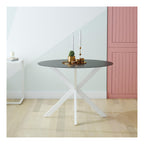 Metal and Glass Top Outdoor Dining Table, view 5
