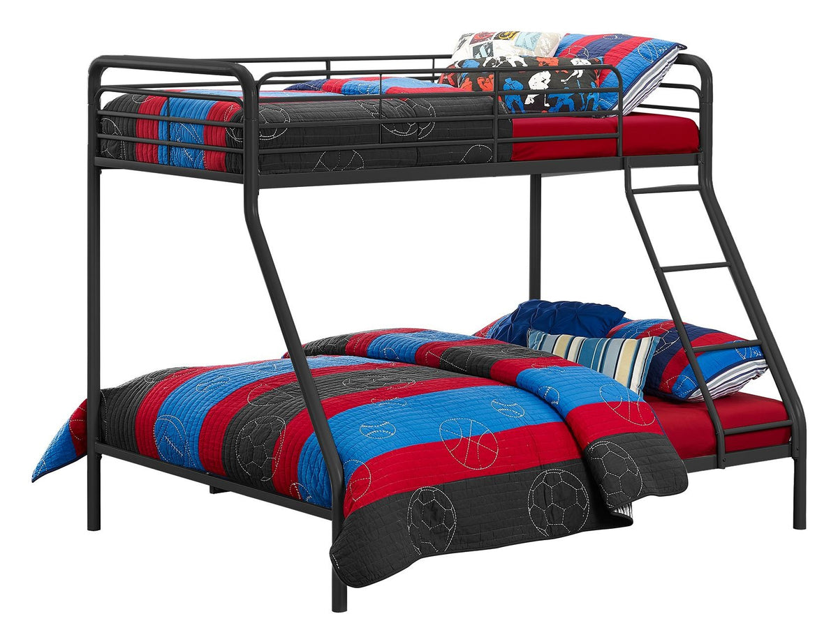 Metal Bunk Bed, Single over Double, view 5