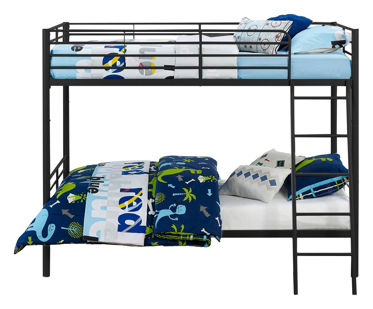 Metal Bunk Bed, Single over Single, view 4