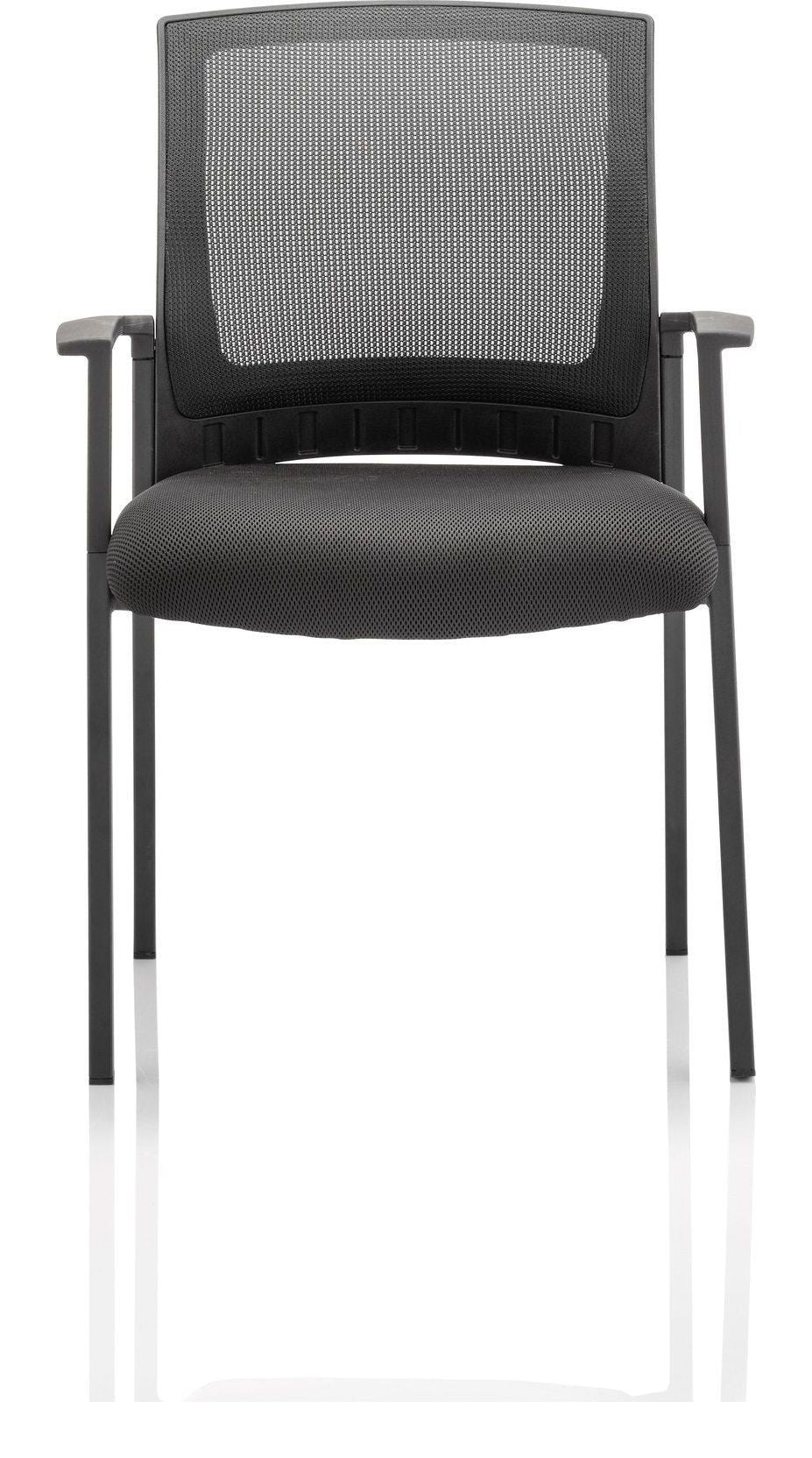 Metro Medium Mesh Back Stacking Visitor Chair, , another view 1