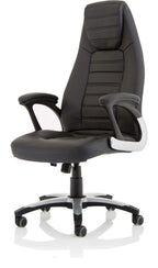 Metropolis High Back Black Leather Executive Chair, , another view 2