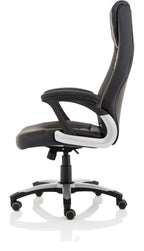 Metropolis High Back Black Leather Executive Chair, , another view 3