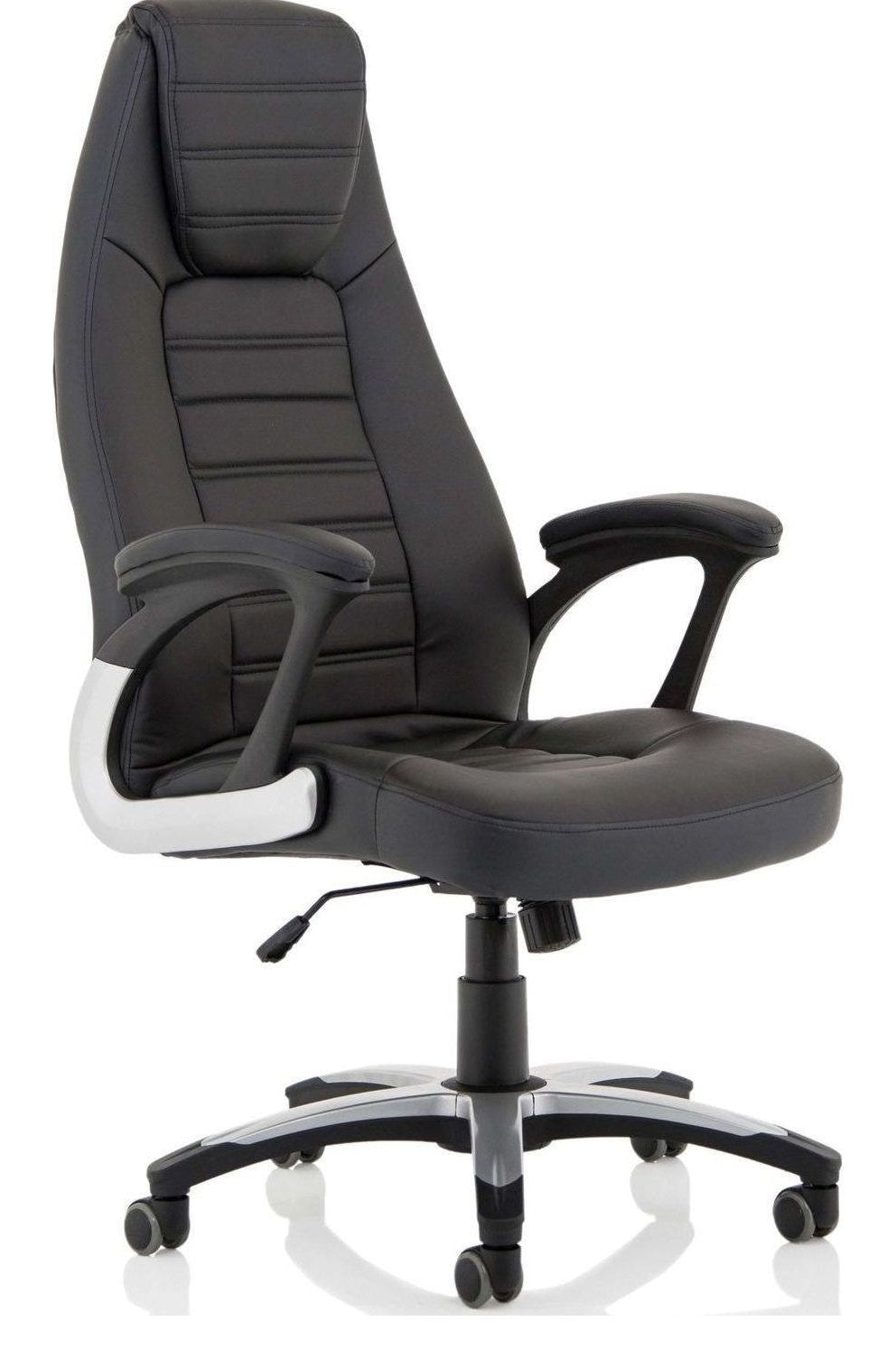 Metropolis High Back Black Leather Executive Chair, 